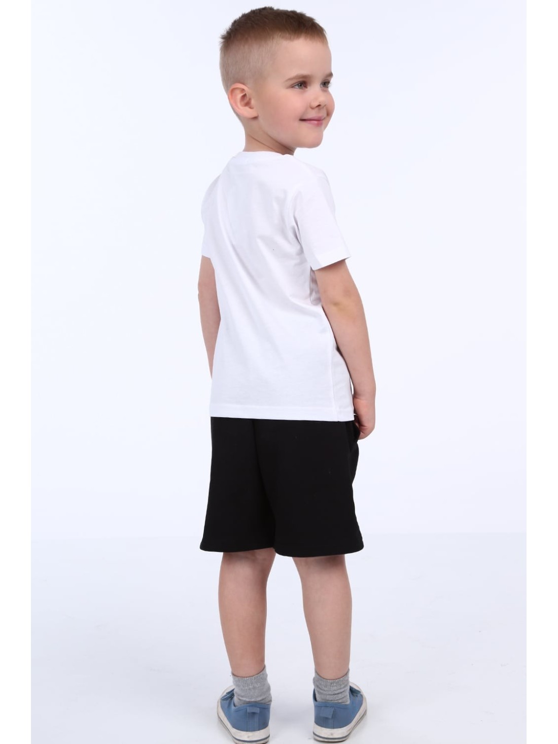 Boy\'s T-shirt with print, white NDZ4489 - Online store - Boutique